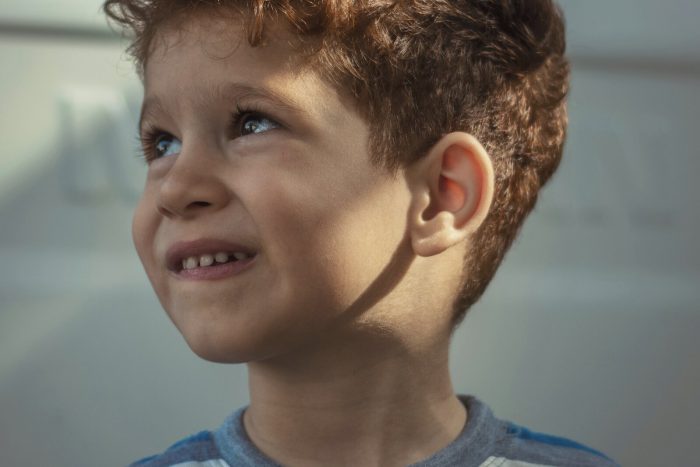 Young child representing the importance of online safety
